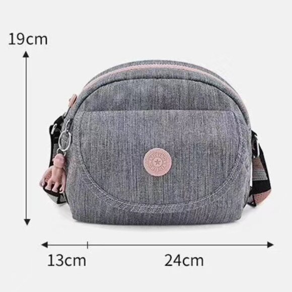 reduced vintage Kipling stemla brand new crossbody bag grey pink - Picture 9 of 9